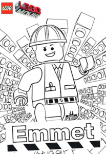 Coloriage de La Grande aventure Lego gratuit à colorier