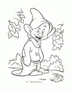 coloriage-nain-simplet-blanche-neige-4