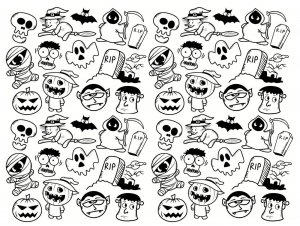 Dessin de Halloween gratuit à télécharger et colorier