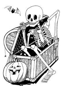 Squelette dans un coffre