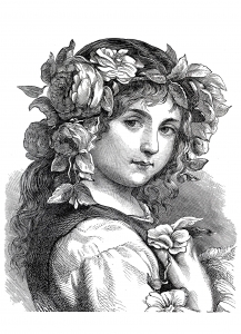 coloriage-pour-adulte-difficile-flower-girl-1868-gratuit-a-imprimer
