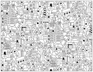 coloriage-doodle-city