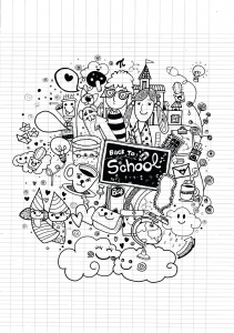 doodle-a-colorier-facile-rentree-des-classes-sur-cahier-par-9george