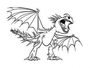Dessin de Dragons gratuit à télécharger et colorier