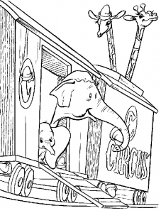Image de Dumbo à télécharger et colorier
