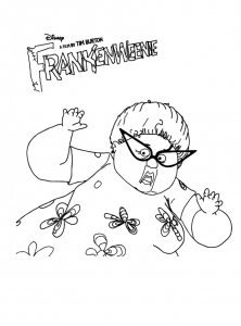 Coloriage de Frankenweenie pour enfants