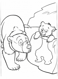 Coloriage de Frère des ours pour enfants