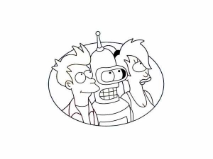 Image de Futurama à télécharger et colorier