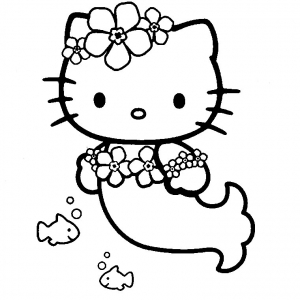 Image de Hello Kitty à télécharger et colorier