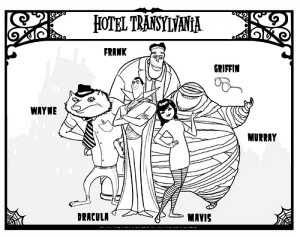 Coloriage de Hotel Transylvanie à imprimer