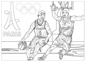 coloriage-jeux-olympiques-basketball-paris-2024