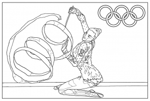 coloriage-jeux-olympiques-gymnastique