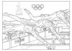 coloriage-jeux-olympiques-natation-paris-2024