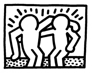 Coloriage de Keith Haring gratuit à colorier