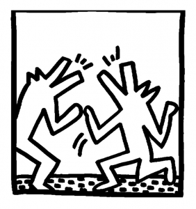 Dessin de Keith Haring gratuit à imprimer et colorier
