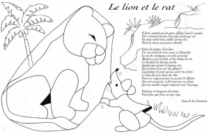 Coloriage de Fables de La Fontaine à telecharger gratuitement