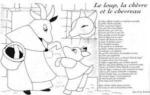 Coloriage de Fables de La Fontaine à imprimer pour enfants