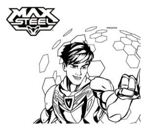 Coloriage de Max Steel à telecharger gratuitement