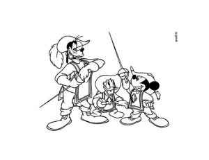 coloriage-mickey-3-mousquetaires