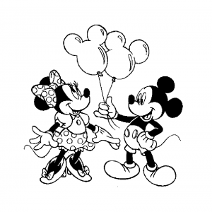 coloriage-mickey-minnie-2-ballons