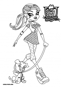 Dessin de Monster High gratuit à télécharger et colorier
