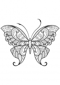 Dessin de Papillons gratuit à imprimer et colorier