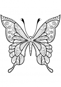 Coloriage de Papillons à télécharger
