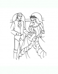 Image de roi et reine à imprimer et colorier