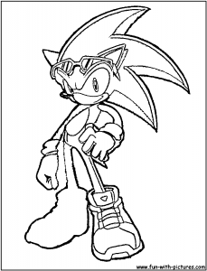 Sonic à colorier
