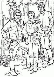 Han Solo, Luke et Leila