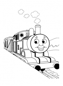 Coloriage de Thomas et ses amis à imprimer pour enfants