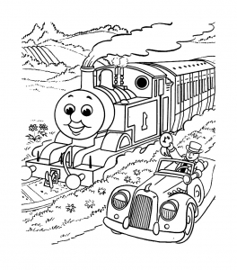 Image de Thomas et ses amis à télécharger et colorier