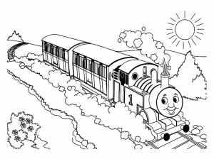 Image de Thomas et ses amis à télécharger et colorier