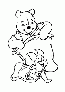 Coloriage de Winnie l'ourson à imprimer