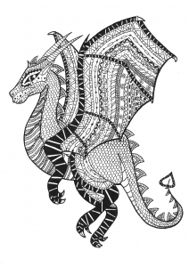 coloriage-dragon-zentangle-rachel