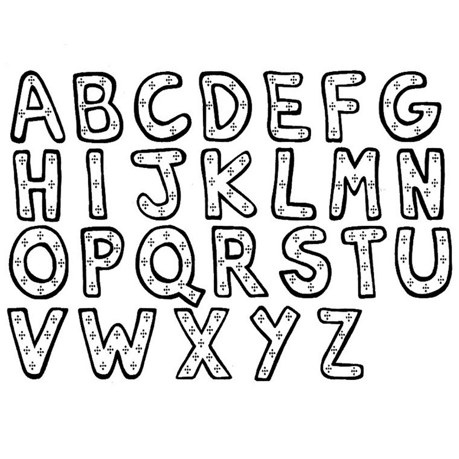 Alphabet simple   mettre en couleur