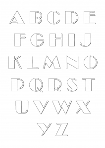 Coloriages Alphabet Et Lettres