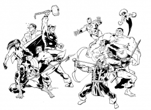 Image de Avengers à télécharger et colorier