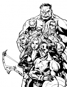 Image de Avengers à télécharger et colorier