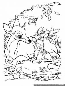 Image de Bambi à télécharger et colorier