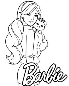 Barbie et son petit chat