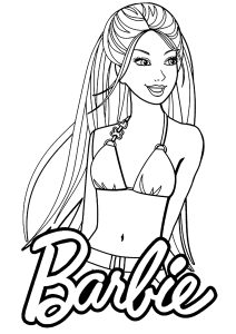 Jolie Barbie en tenue de plage
