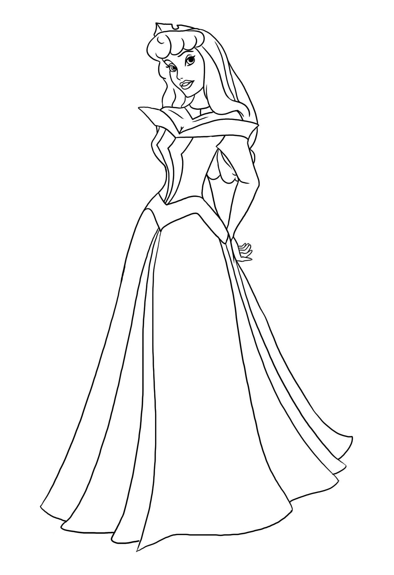 Coloriage De Princesse Aurore