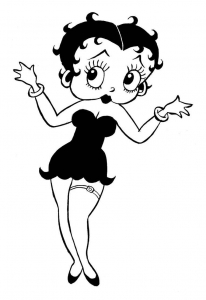 Coloriage de Betty Boop pour enfants