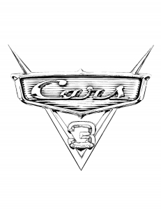 Dessin de Cars 3 gratuit à télécharger et colorier : Logo