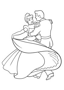 Cendrillon et le Prince dansent