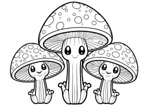 Trois champignons