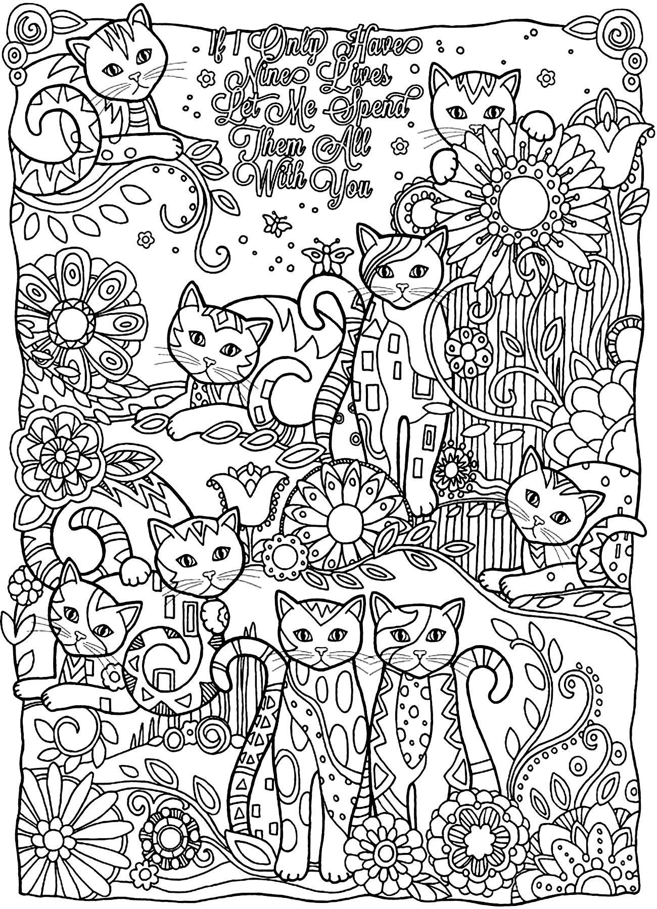 Grenze Engagement Sarkom coloriage de chat à imprimer Kompatibel mit ...