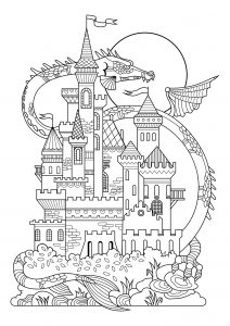 Château et dragon