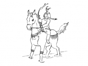 Indien sur cheval